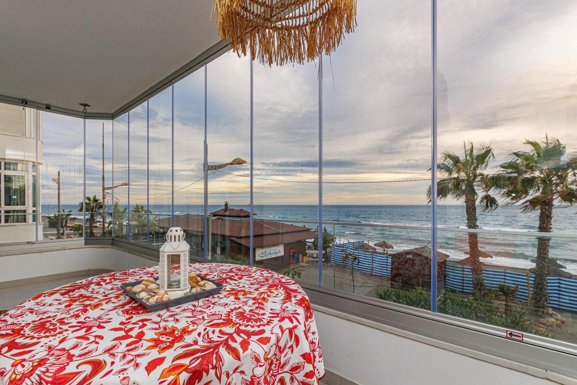 Laguna Beach Wohnung Mit Freiem Meerblick Torrox Bagian luar foto